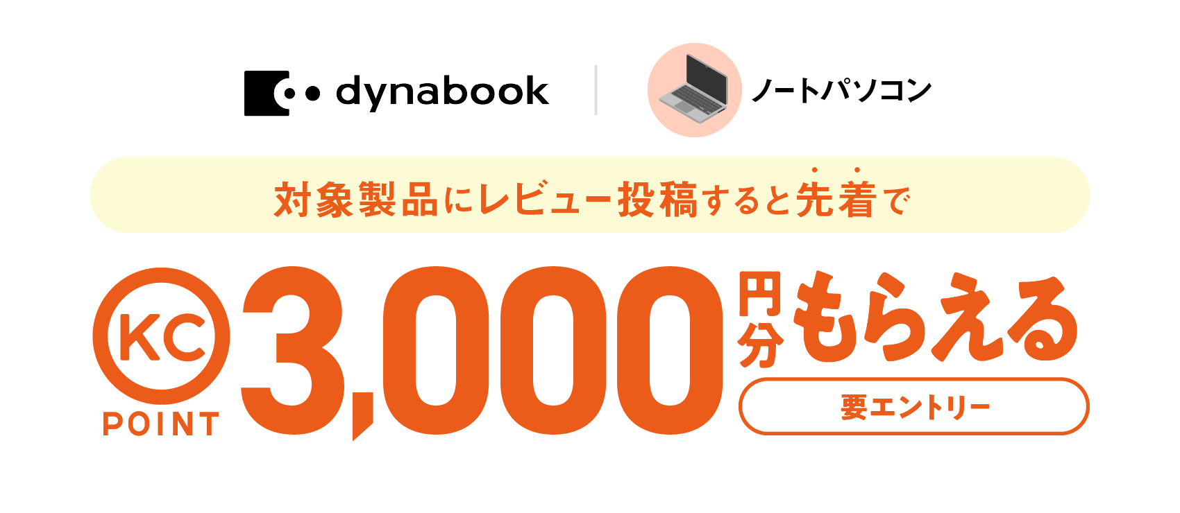 dynabook�~���i.com ���r���[���e�v���[���g�L�����y�[��