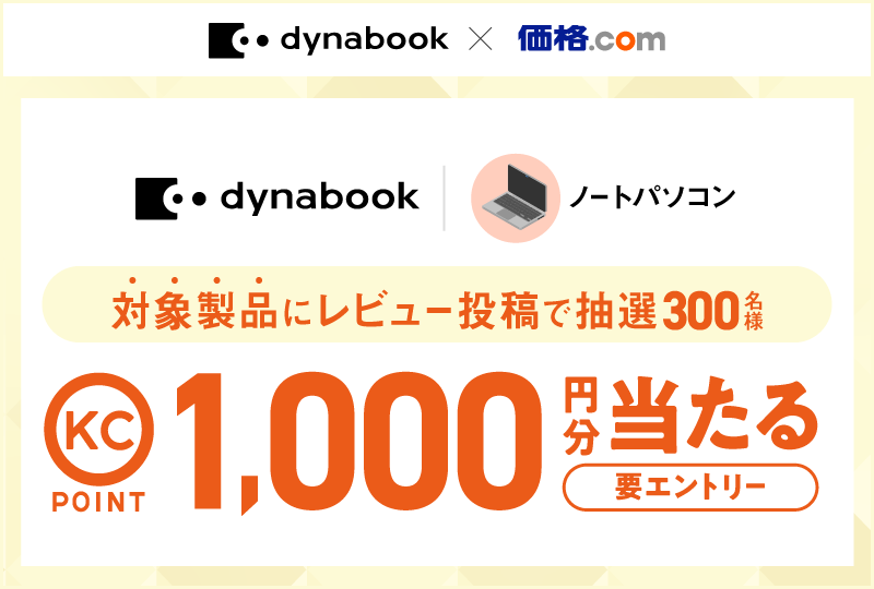 dynabook�~���i.com ���r���[�L�����y�[��
