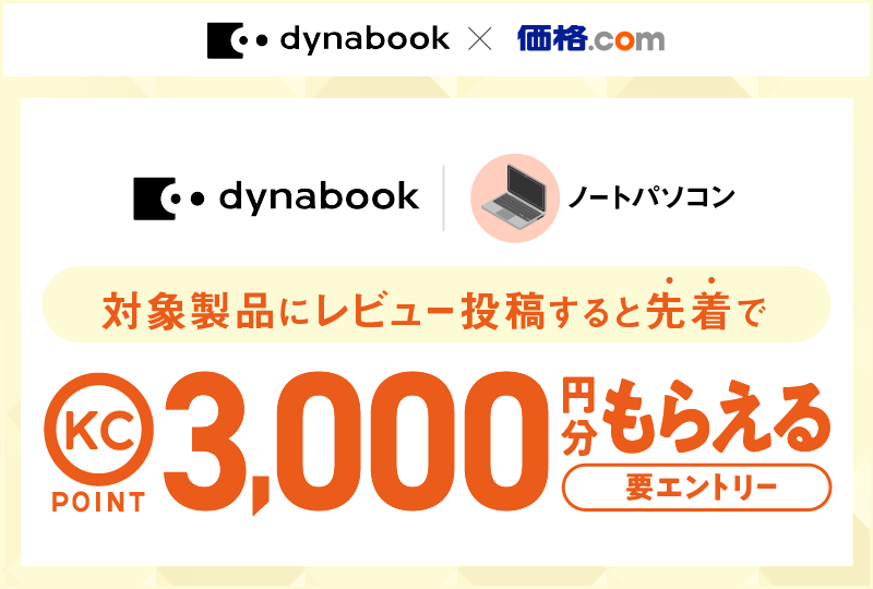 dynabook�~���i.com ���r���[�L�����y�[��