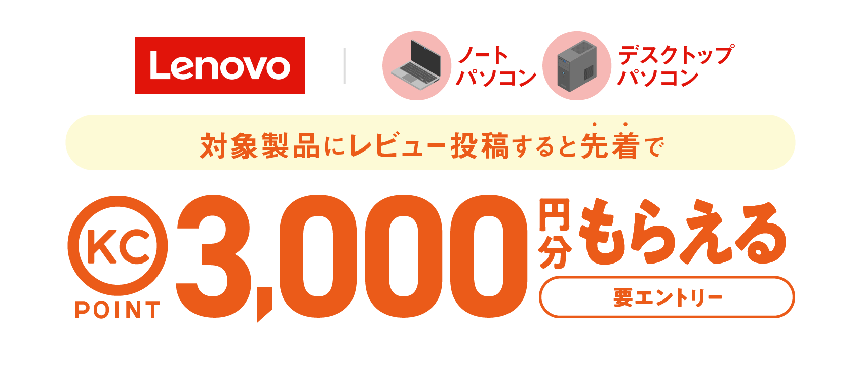 Lenovo�~���i.com ���r���[���e�v���[���g�L�����y�[��
