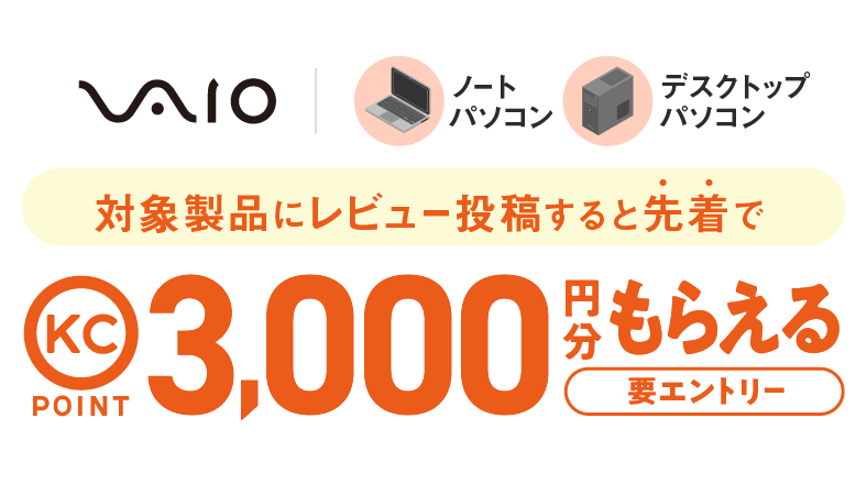 VAIO�~���i.com ���r���[���e�v���[���g�L�����y�[��