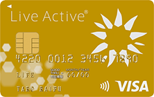 Live Active(R) Visa Gold Cardの特徴・ポイント還元率｜クレジット