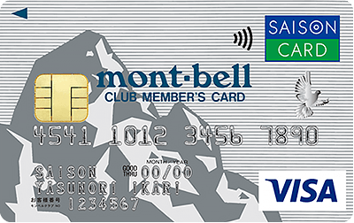 mont-bell CLUB MEMBER'S�J�[�h�Z�]��