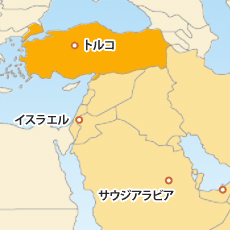 トルコリラ(TRY)地図