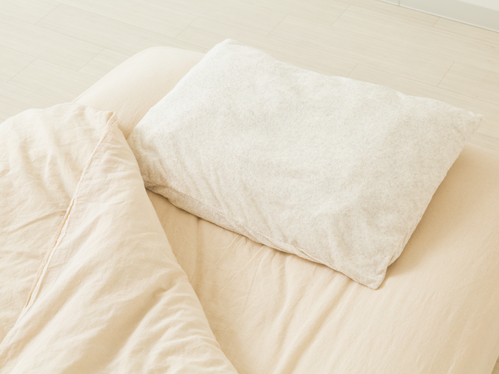 対応する布団の素材をチェック