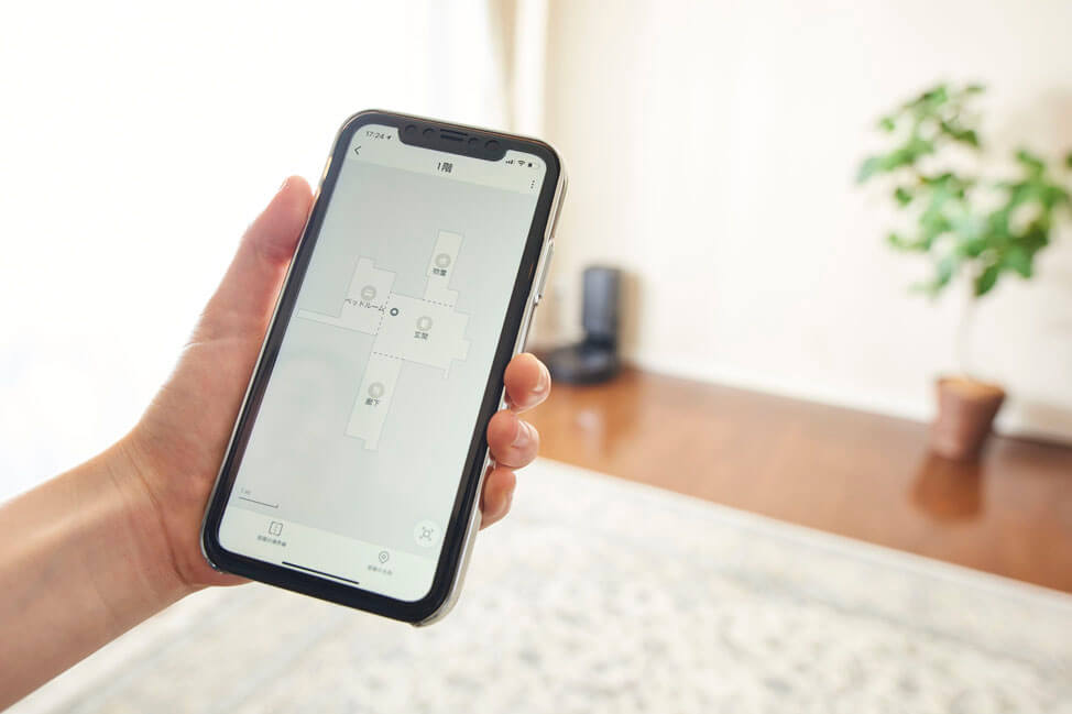 ルンバi7+のマッピング機能で、部屋を把握して効率的に掃除