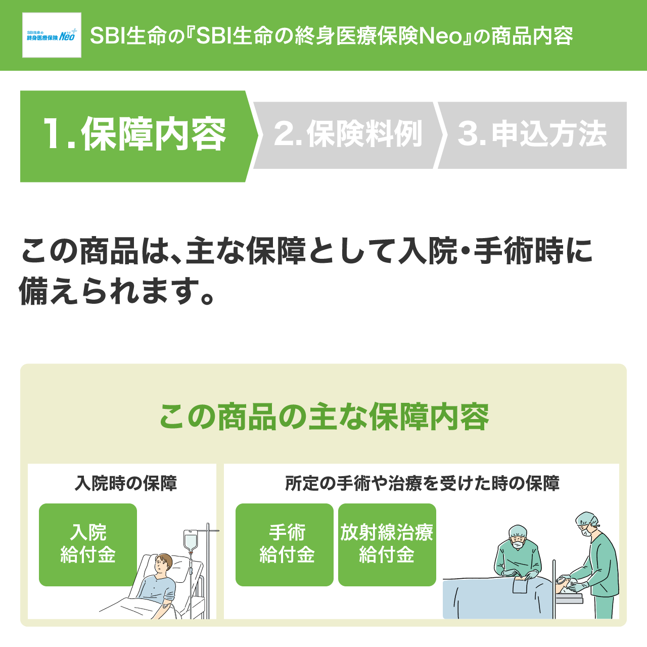 SBI生命の終身医療保険Neo（SBI生命）｜医療保険 比較 - 価格.com
