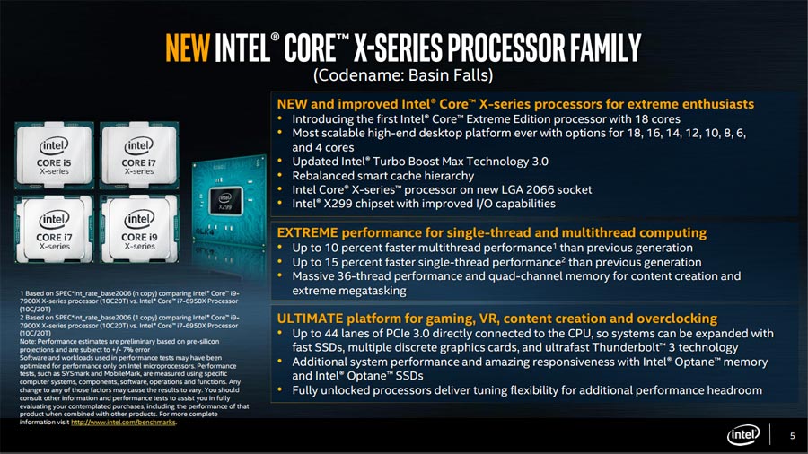 Core i9もラインアップ！インテルが最大18コア36スレッドのCPU「Core X 