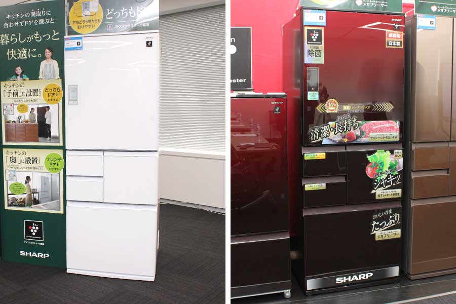 シャープ冷蔵庫が“電動どっちもドア”に進化！ 14年ぶり液晶付きでIoT化 