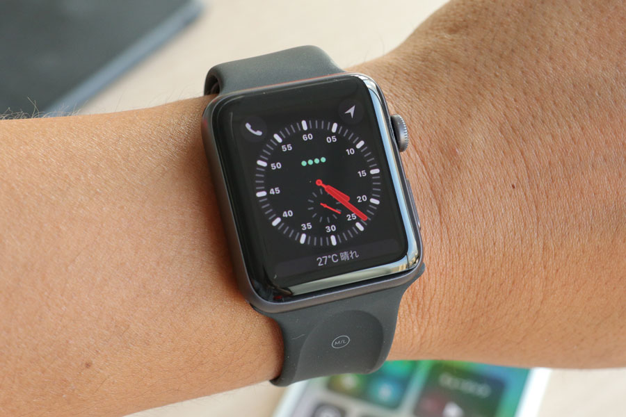 単体で通話や通信ができる「Apple Watch Series 3」のセルラーモデルは