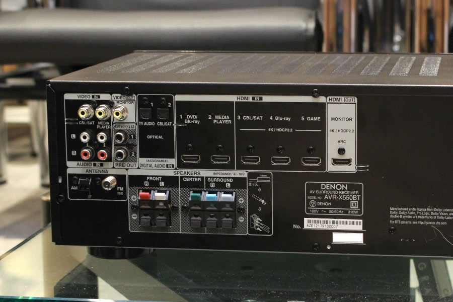 DENON デノン AVR-X550BT AVアンプ | nate-hospital.com