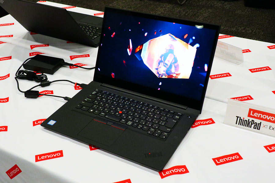レノボ「ThinkPad X1 Extreme」、薄型・軽量ボディに「GeForce GTX 