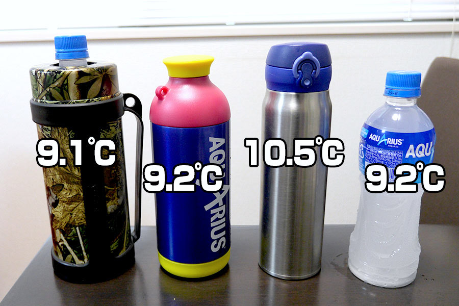 ずっと冷たいのはどれ 真空断熱水筒 Vs ペットボトルクーラーで保冷力対決 価格 Comマガジン