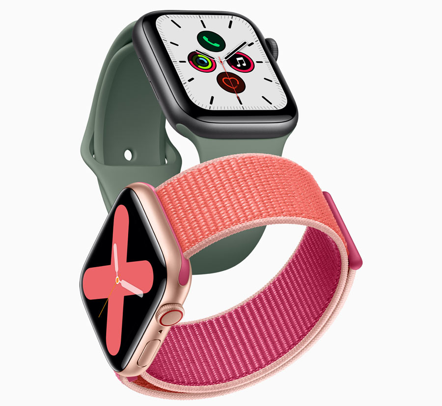 文字盤が常時表示される「Apple Watch Series 5」。新素材のチタニウム ...