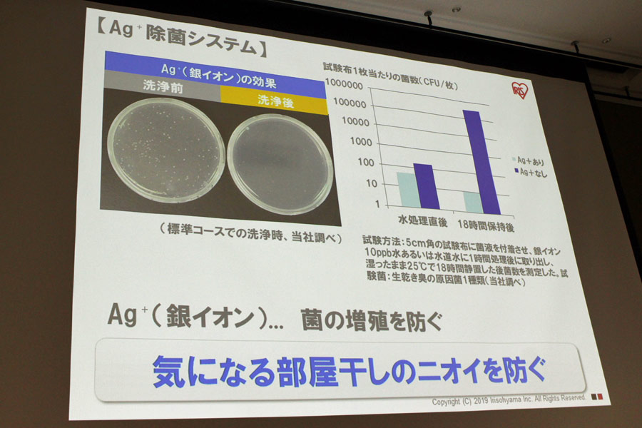 Ag+除菌システム搭載！ 部屋干しのニオイを抑えるアイリスオーヤマの