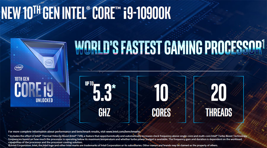 第10世代CPU  intel core i9-10900KF