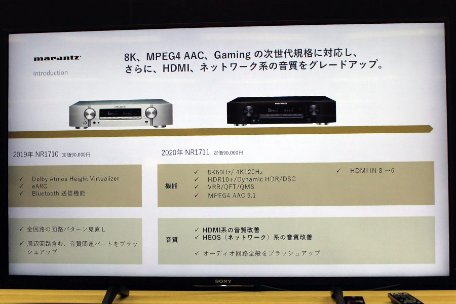 マランツ、8K/60p対応の新世代薄型AVアンプ「NR1711」発表 - 価格.comマガジン