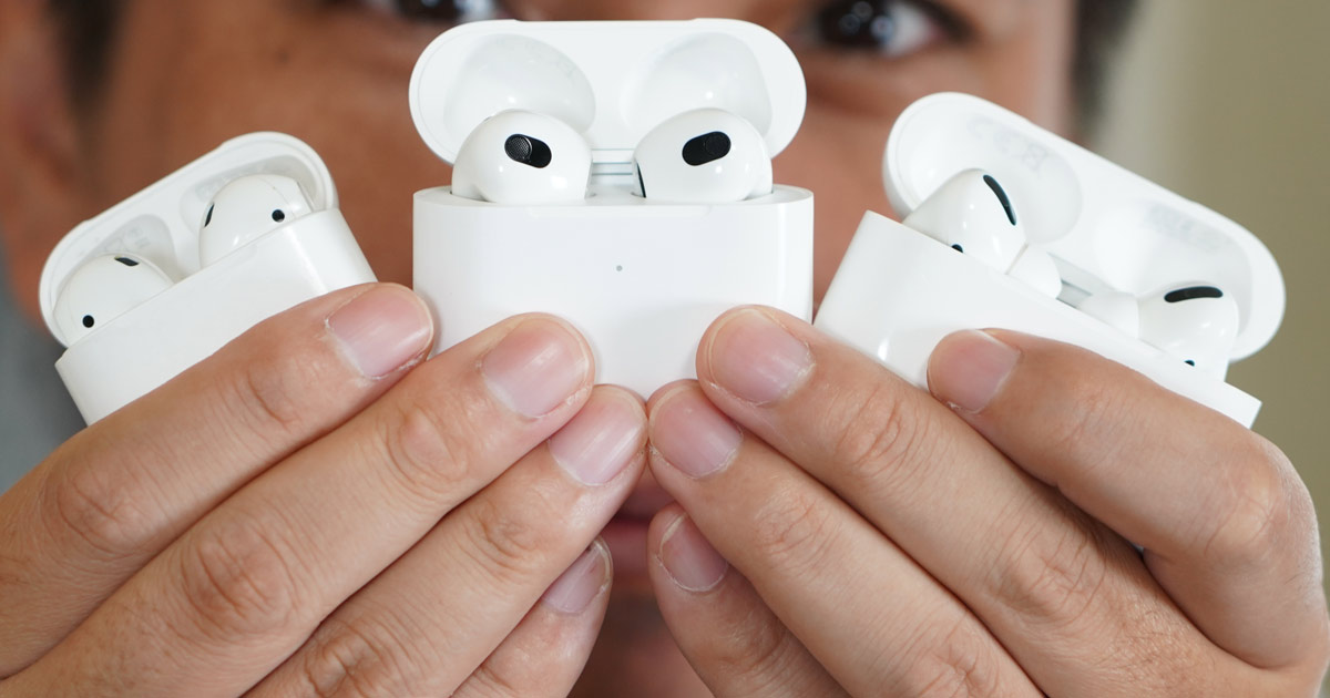 「AirPods」（第3世代）、「AirPods」（第2世代）、「AirPods Pro」使い比べ、聴き比べ