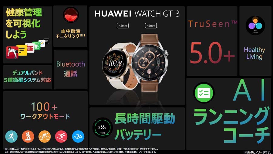 ファーウェイがスマートウォッチ最新モデル「WATCH GT 3＆GT