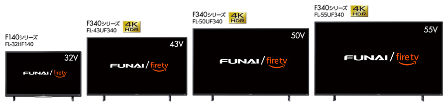 フナイ 43V型 4K液晶テレビ Fire TV 搭載 Alexa 対応 4K ダブルチューナー 内蔵 外付けHDD対応(裏番組録画可能) FL-43  - www.kikizake.com