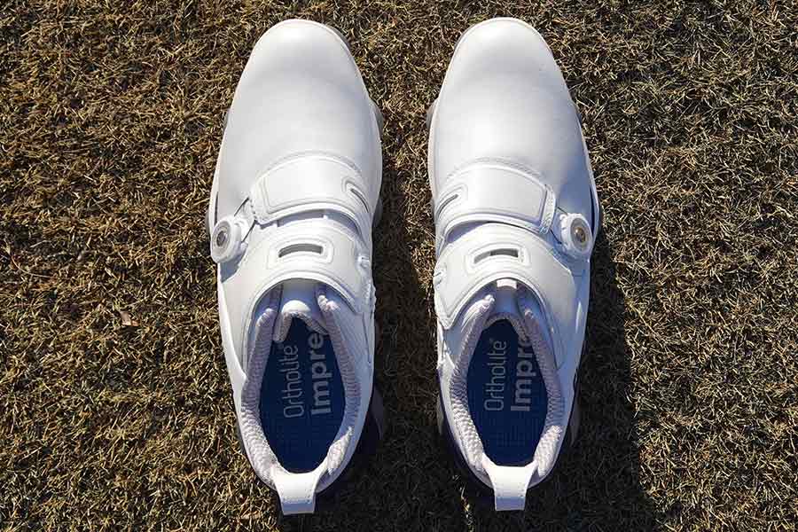 FootJoy フットジョイ FootJoy Men's Tour Alpha Dual Boa Golf Shoe,  White/Navy/Grey,