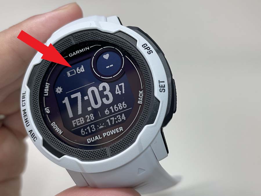 GARMIN INSTINCT 2 DUAL POWER MIST GRAY - 腕時計(デジタル)