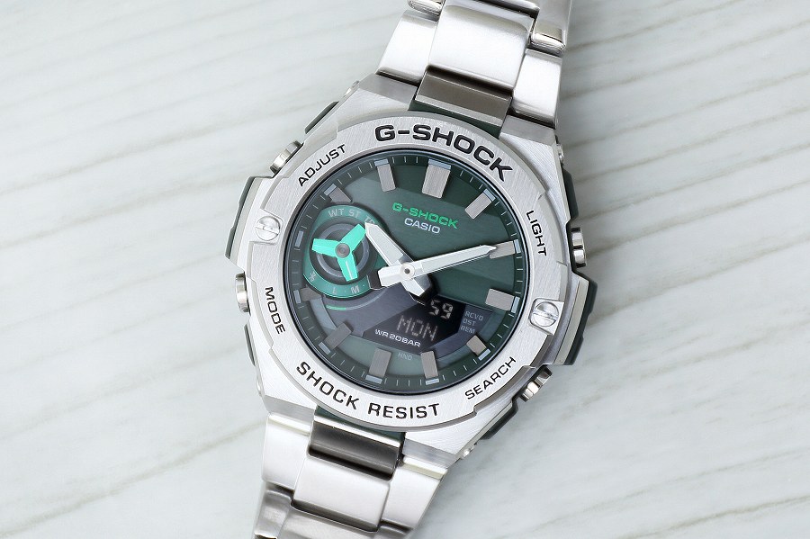 G-SHOCKに緑文字盤!? 「G-STEEL」の最新作は洗練されまくっていた ...