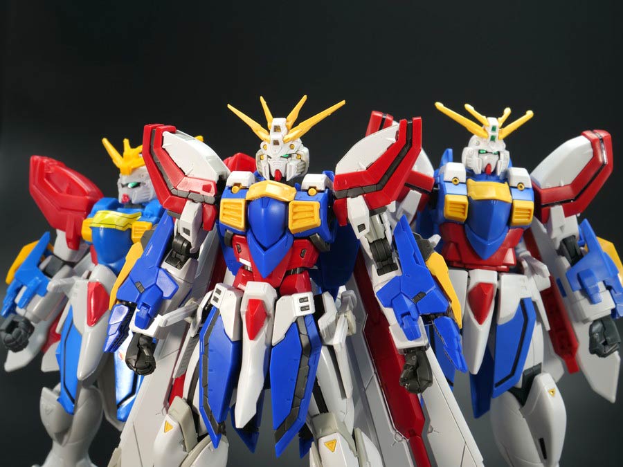 1/144スケールの「ゴッドガンダム」3体を徹底比較！ 進化したポイント