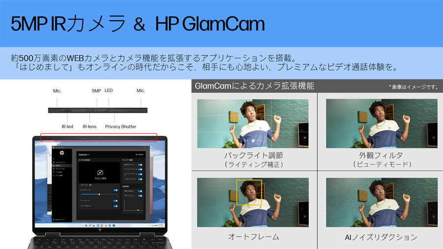 日本HPがコンバーチブル型プレミアムノートPC4機種発表、全機種約500万画素Webカメラ搭載 - 価格.comマガジン