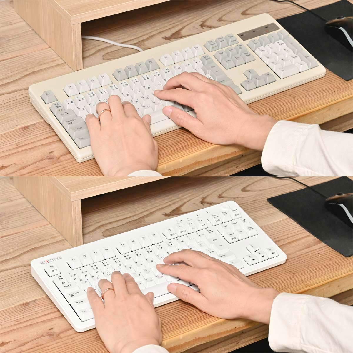 �L�[�׏d45g����30g�́uREALFORCE�v�L�[�{�[�h�ɔ����ւ������ʁA�ł��S�n�́H �g������́H