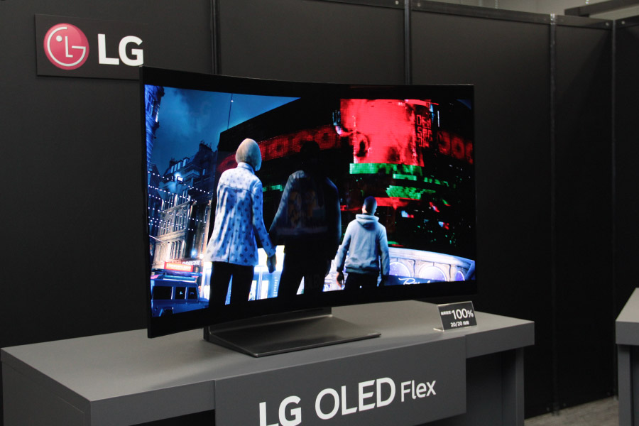 LG 有機EL 4K HDR対応 湾曲デザインテレビ