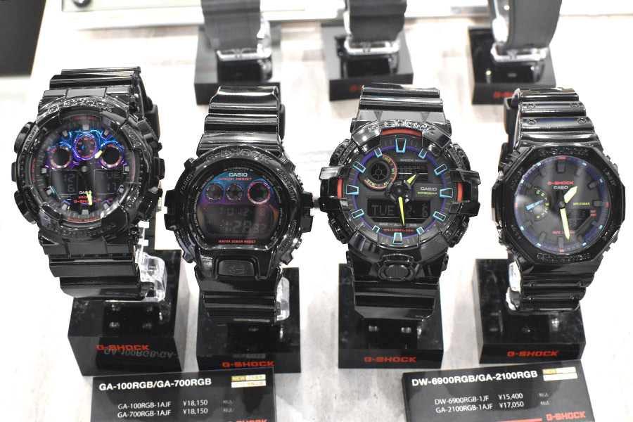 G-SHOCK」新作18本！ 注目はレインボー蒸着できらめく