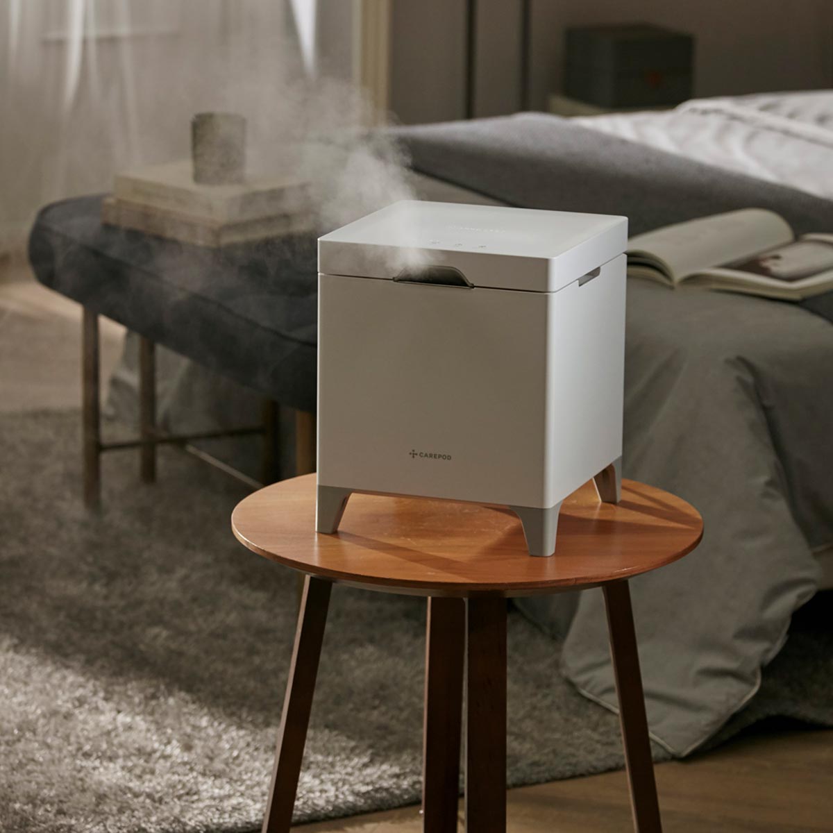 CAREPOD 14畳 オリジナル ステンレス 超音波 加湿器 MS031S2 Carepod ケアポッド 14畳 ステンレス 超音波 加湿器 MS031S2 CAREPOD