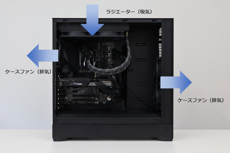 自作PCでエアフローを変えると冷却性能はどこまで変わる