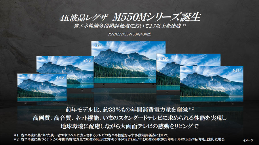 （新品）REGZA 50v型 M550M 4K 液晶テレビ新生活