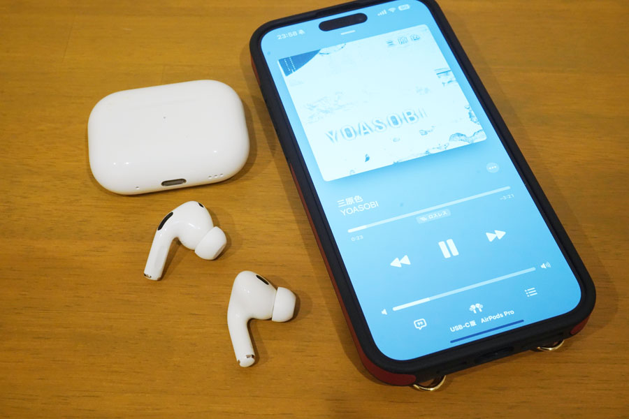 アップルAirPods Pro（第2世代）USB Type-C版レビュー。Lightning版と