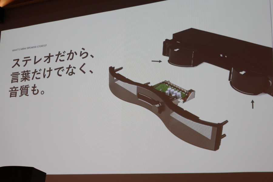 聞こえやすさ」に特化したサウンドバー「ミライスピーカー・ステレオ