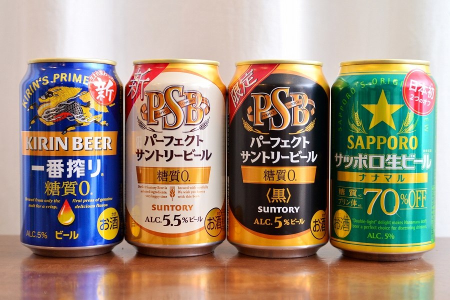 どれがいちばんおいしい？ 「糖質ゼロ・オフビール」の新作4缶を飲み