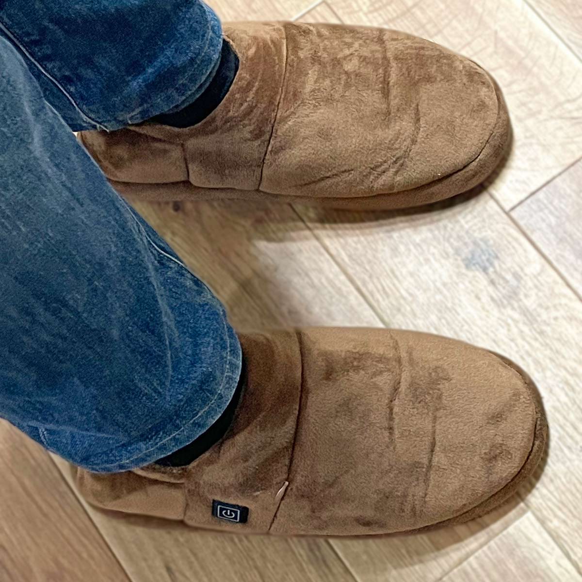 電気スリッパ 床暖スリッパ バッテリー 2足セット Sサイズ どこでも床