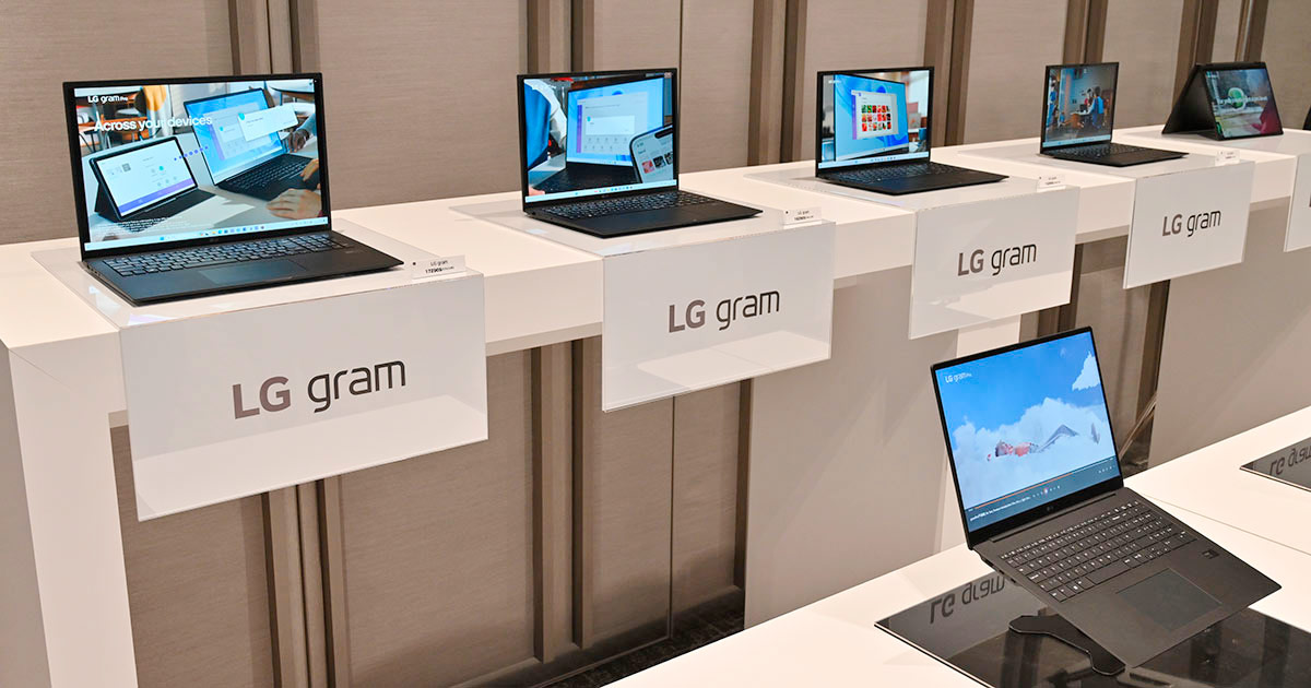 全機種「CORE Ultra」搭載！ モバイルノート「LG Gram」新モデルが登場