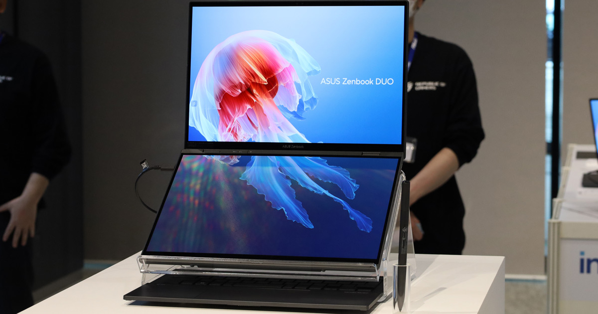 ASUSから2画面PC「Zenbook Duo」登場！ CPUにはCore Ultra 9を搭載