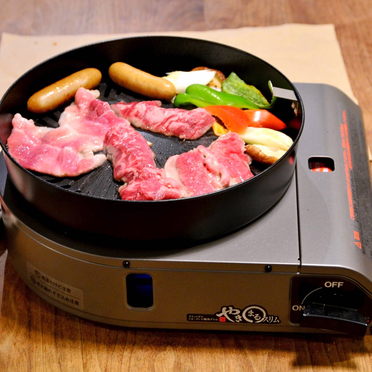 ※カズ　BURUNT ブラント　五徳　イワタニ　やきまる Amazon | Iwatani やきまる用 焼き肉プレート CB-SLG-1-P