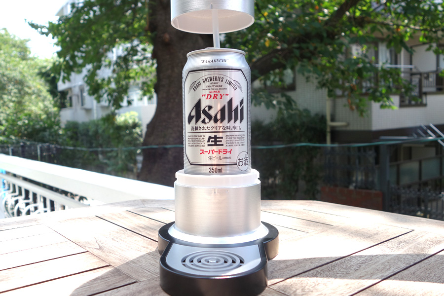 アウトドア向きのビール泡立て器＆かき氷器をキャンプで試してみた