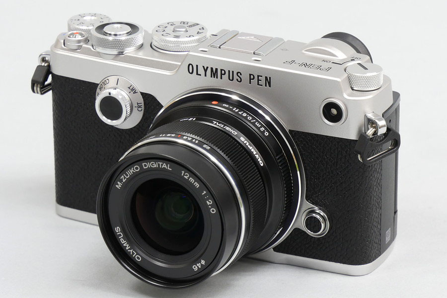 オリンパス 【ほぼ新　64ショット】OLYMPUS ミラーレス一眼 PEN-F 12mm F2.0LK SLV