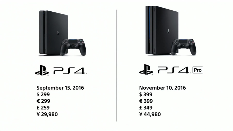 4K HDRに対応した「PS4 Pro」が11月10日発売決定！ 価格は44,980円