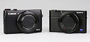 uPowerShot G7 XvƁuTCo[Vbg DSC-RX100M3v̉掿쐫Or