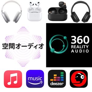 アップル「空間オーディオ」とソニー「360 Reality Audio」をスマホで簡単に楽しむ方法