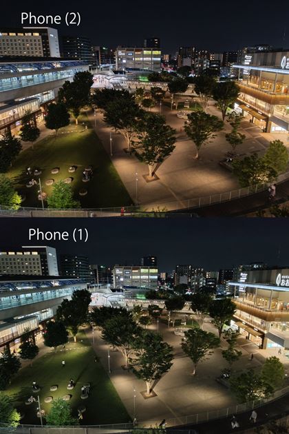 ߂̖iLpJŎBeBuPhone (1jv̂ق邭NɌ邪A{Ɋg傷ƈÕ̃mCY؂̉𑜊ł́uPhone (2)v̂قĂBeʐ^iPhone (2)F4096×3072A3.3MB@Phone (1)F4096×3072A3.3MBj