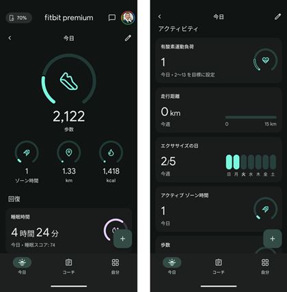 uFitbitvAvł́AwXPA^̃f[^ǗBȂA[U[ɍœKvOĂAׂ͌ʂ\uFitbit Premiumviz640~j𖳗6ԗpł