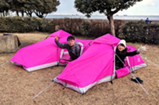 超個性派キャンプギア「Hテント」で気になるあの子と仲良くなれる!?